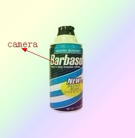 Wholesale Spy Bathroom Camera Motion Detection Shaving Cream camera DVR Support 16GB TF SD Card
